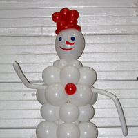 снеговик из воздушных шаров